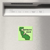 Huntington Beach California groene staat magneet (Insitu (Vaatwasser))