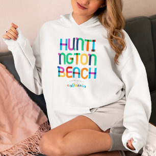 Huntington Beach California Mid Century, Pop Art, Hoodie