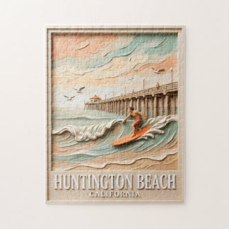 Huntington Beach California Texture Surfer Surfing Legpuzzel