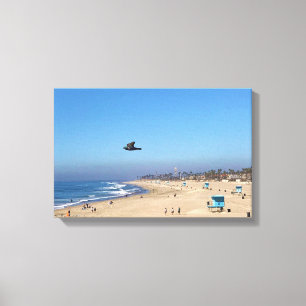 Huntington Beach, Californië Canvas Afdruk