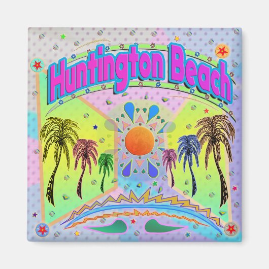 Huntington Beach Calm Desire Magnet (Devant)