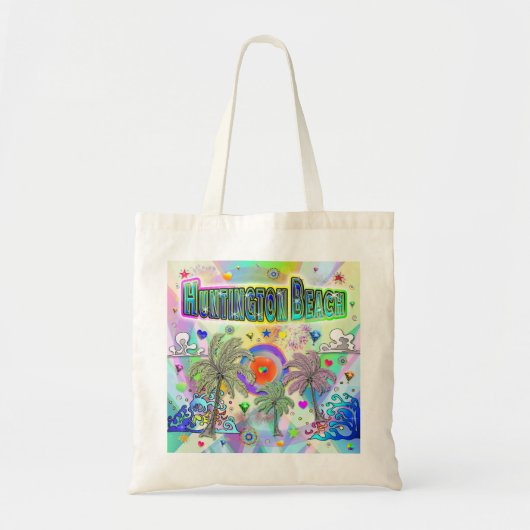Huntington Beach Deep Dream Canvas tas (Voorkant)