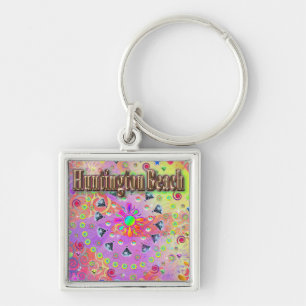Huntington Beach Lucky Golden Sleutelhanger