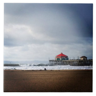 Huntington Beach Pier, CA Tegeltje