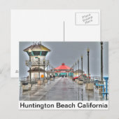 Huntington Beach Pier ' California Briefkaart (Voorkant / Achterkant)