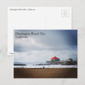 Huntington Beach Pier, Californië Briefkaart (Voorkant / Achterkant)