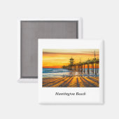 Huntington Beach Pier Magnet (Recto/Verso)