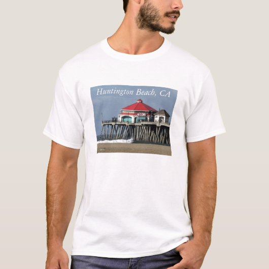 Huntington Beach Pier - T-Shirt Vue Diner (Devant)