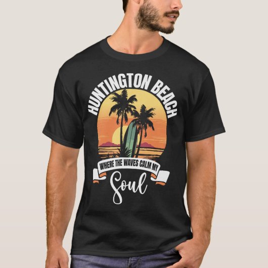 Huntington Beach Premium T-shirt (Voorkant)