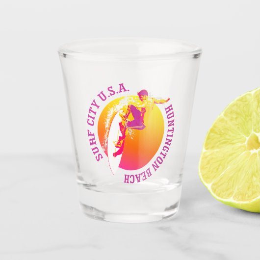 Huntington Beach Shot Glas (Voorkant)