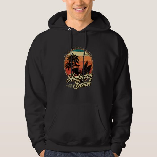 Huntington Beach Surf City West Coastu2019s Wildes Hoodie (Voorkant)