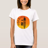 "Huntington Beach Surfboards and Zonsondergangen" T-shirt (Voorkant)