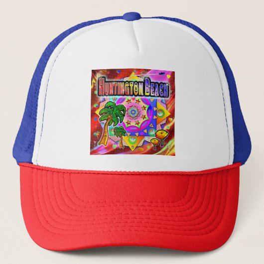 Huntington Beach Tropical Friends Casquette (Devant)