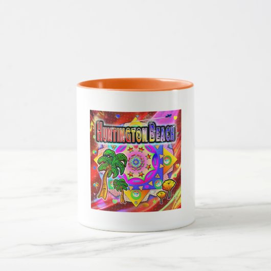 Huntington Beach Tropical Friends Mug (Centre)