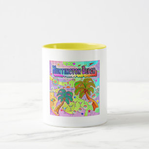 Huntington Beach Vacances Cible Mug