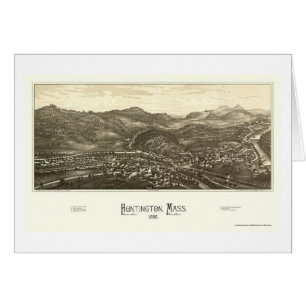 Huntington, carte panoramique de mA - 1886