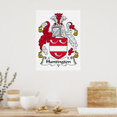 Huntington Family Crest Poster (Keuken)