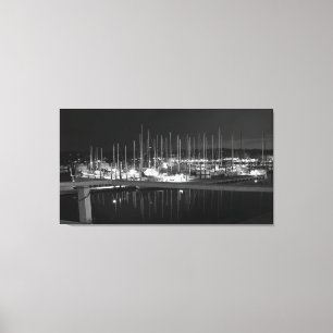 Huntington Harbour, New York Canvas Afdruk