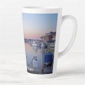 Huntington Harbour Sunset Latte Mok (Rechts)