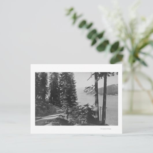 Huntington Lake, Californië-Uitzicht van Road Briefkaart (Staand voorkant)