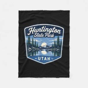 Huntington state park Utah natuur buiten kamperen Fleece Deken