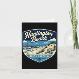 Huntington strand zuid-carolina kust oceaan kaart