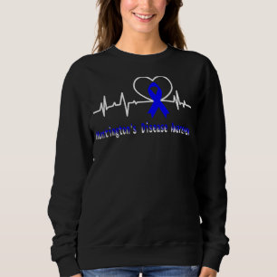 Huntington's Disease Awareness Butterfly Blue Ribb Trui
