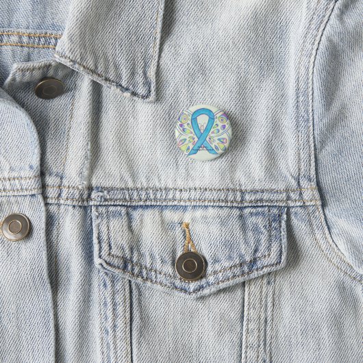 Huntington's Disease Butterfly Awareness Pin Ronde Button 3,2 Cm (In situ)