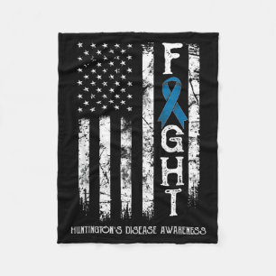 Huntingtons Disease Krijger VS Vlag Fleece Deken