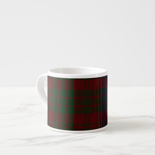 Huntly District Tartan Espresso Mok (Voorkant links)
