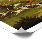 Huntsman and Hounds, 1809 (olie op doek) Poster (Hoek)