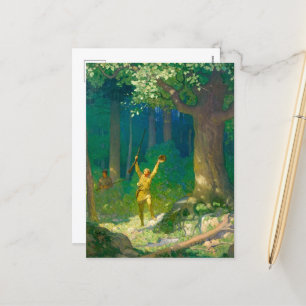 Huntsman van Newell Convers Wyeth Feestdagenkaart