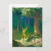 Huntsman van Newell Convers Wyeth Feestdagenkaart (Voorkant / Achterkant)