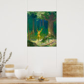 Huntsman van Newell Convers Wyeth Poster (Keuken)