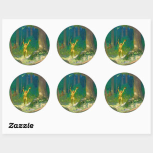 Huntsman van Newell Convers Wyeth Ronde Sticker