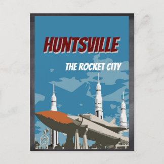 Huntsville, AL Alabama Rocket Briefkaart