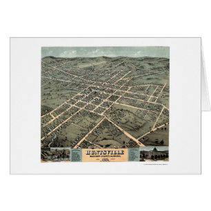 Huntsville, AL Panoramic Map - 1871