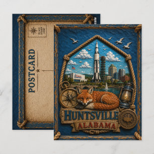 Huntsville Alabama Ansichtkaart Vintage Reis Briefkaart