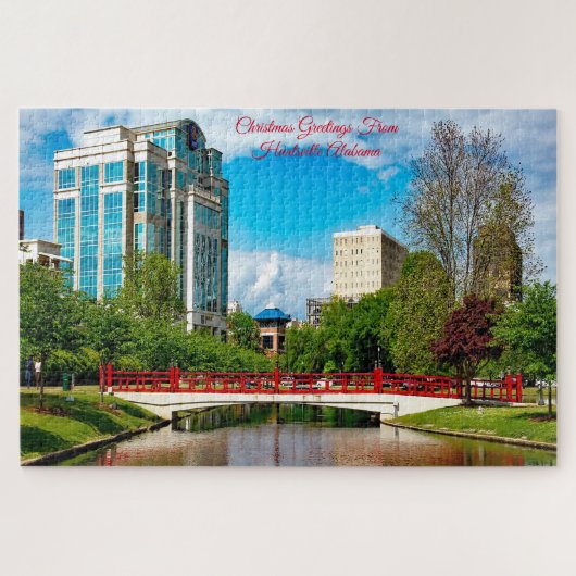 Huntsville Alabama Noël Salutations Puzzle (Horizontal)