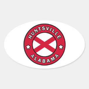 Huntsville Alabama Ovale Sticker