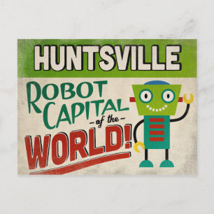 Huntsville Alabama Robot - Funny  Briefkaart
