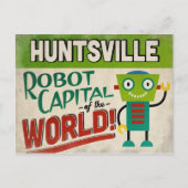 Huntsville Alabama Robot - Funny  Briefkaart (Voorkant)