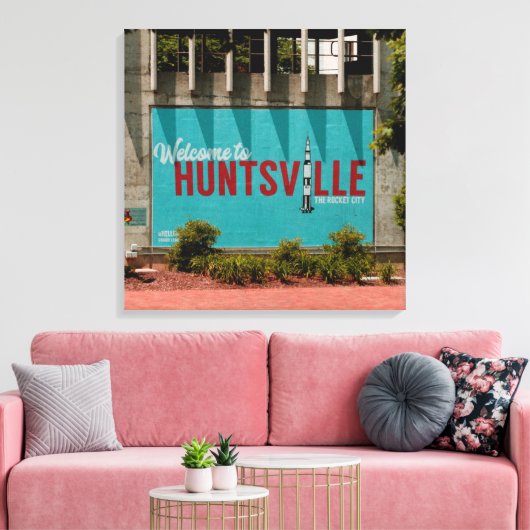 Huntsville Alabama Rocket City Canvas Afdruk (Insitu (Woonkamer))