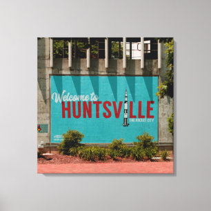 Huntsville Alabama Rocket City Canvas Afdruk