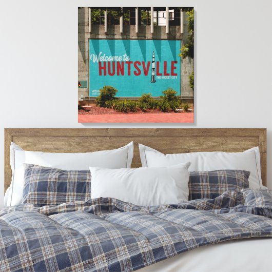 Huntsville Alabama Rocket City Canvas Afdruk (Insitu (Slaapkamer))