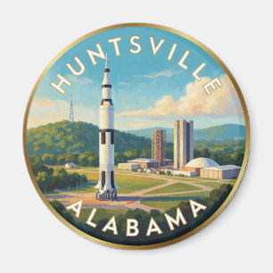 Huntsville Alabama Rocket City Reizen Magneet