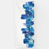 Huntsville Alabama Skyline Blue Spandoek (Verticaal)