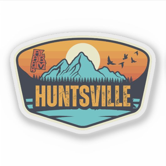Huntsville, Alabama Sticker (Voorkant)