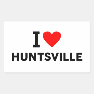 Huntsville Verenigde Staten amerika USA liefde sta Rechthoekige Sticker