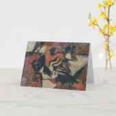 Huppe de Kalahari - carte d'art (Fleur jaune)